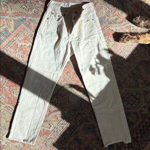 Womens Cream Levi’s Jeans